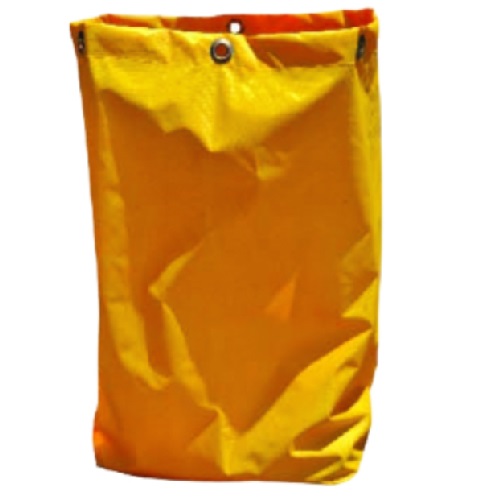 janitor cart yellow bag
